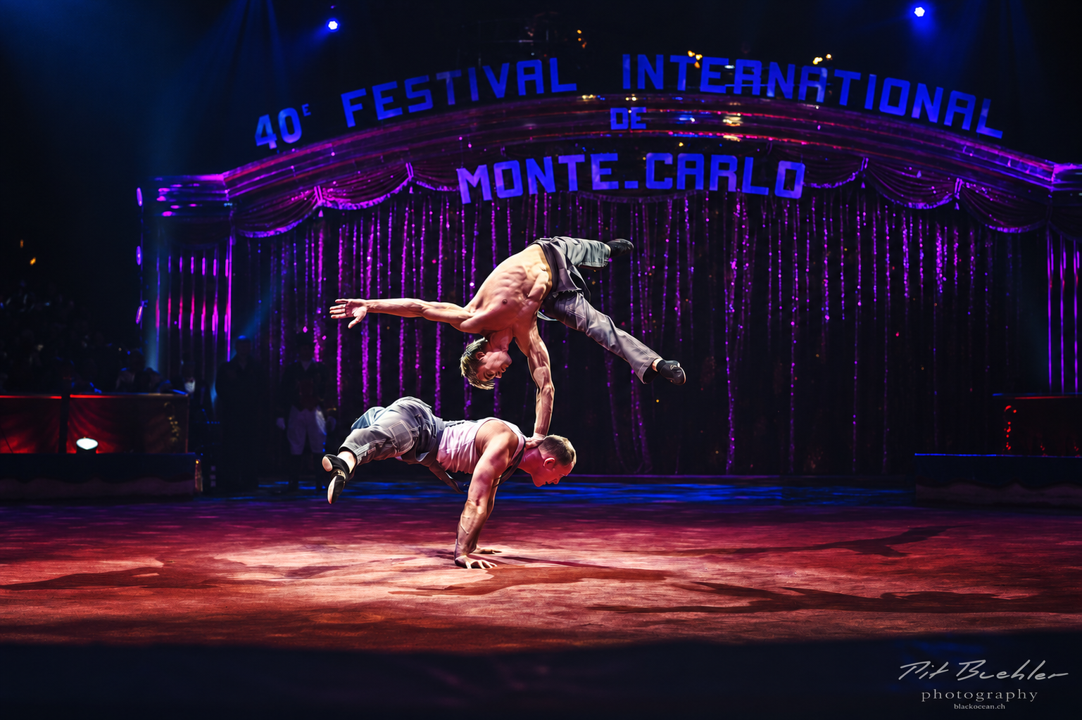 Duo Shcherbak Popov performing at the 40th International Circus Festival of Monte-Carlo